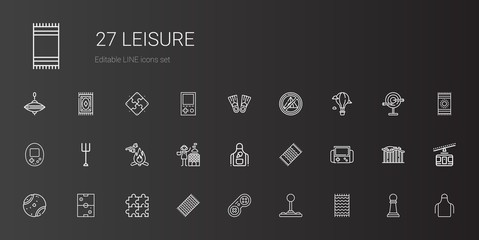 leisure icons set