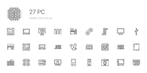 pc icons set
