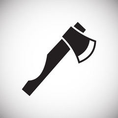 Camping axe on white background for graphic and web design, Modern simple vector sign. Internet concept. Trendy symbol for website design web button or mobile app