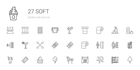 soft icons set