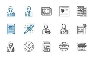 press icons set