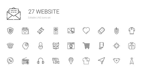 website icons set