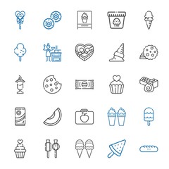 snack icons set