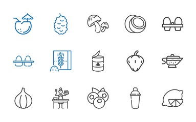ingredient icons set