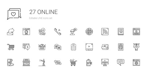 online icons set