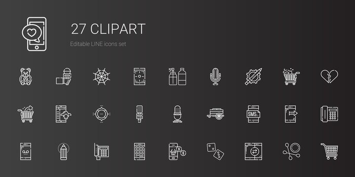 clipart icons set