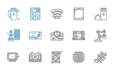 electronic icons set