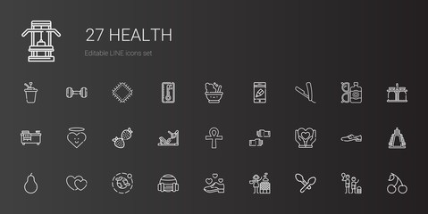 health icons set