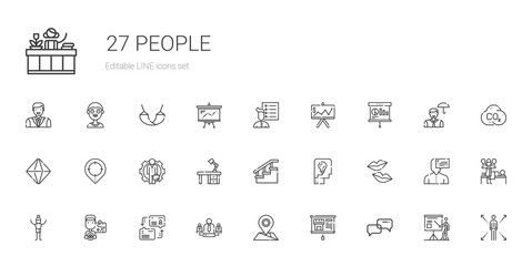 people icons set