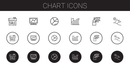 chart icons set