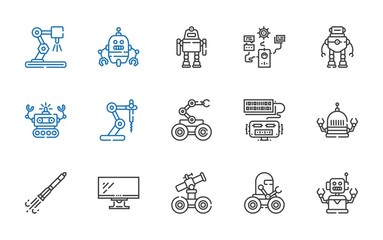 Naklejka premium futuristic icons set