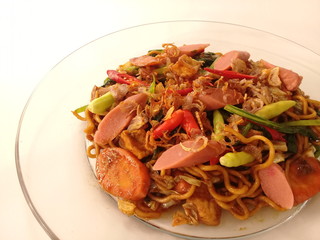 Noddle fried traditional recipe