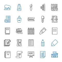 pencil icons set