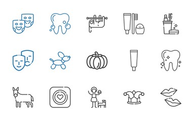 smile icons set