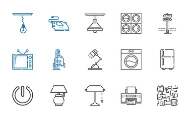 electrical icons set