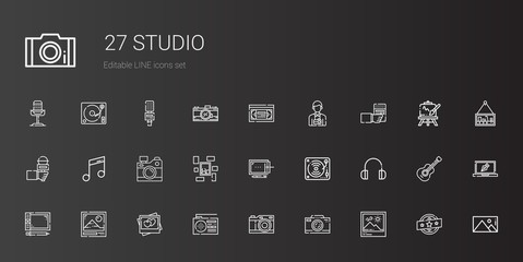 studio icons set