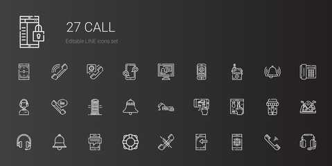 call icons set