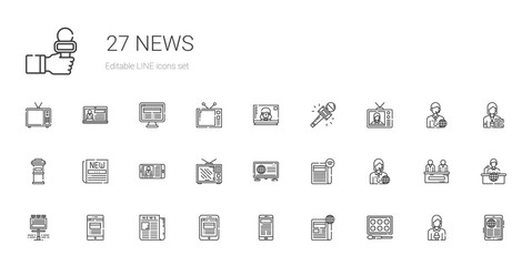 news icons set