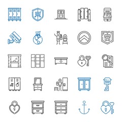 secure icons set