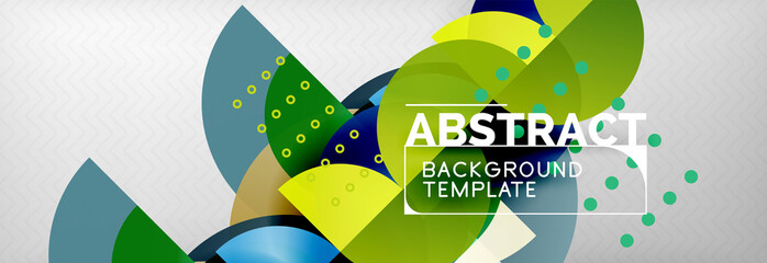 Abstract background, geometric circle composition