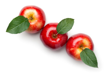Red Apples Isolated On White Background