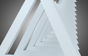 Fototapeta premium 3D streszczenie tunelu. Ilustracja 3D