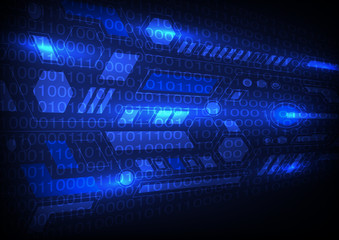 Blue technology background