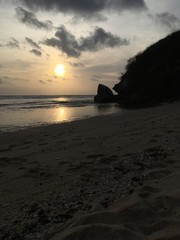 sunset on a beautiful beach