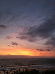 sunset on a beautiful beach