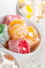 Turkish delight close up