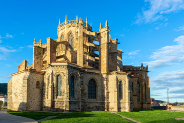 Fototapeta premium Church of St. Mary of the Assumption, Castro Urdiales, Cantabria, Spain