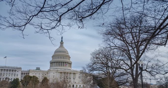 Capitol Hill Building reveal in Washington DC, filmed in 4K RAW
