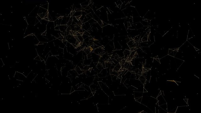 Abstract 3d rendering background gold Polygonal form