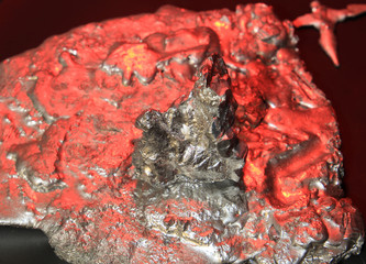 incredible landscape of molten metal