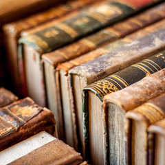 Books. Old manuscripts background.