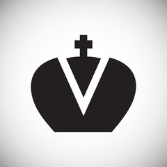 Crown set on white background for graphic and web design, Modern simple vector sign. Internet concept. Trendy symbol for website design web button or mobile app