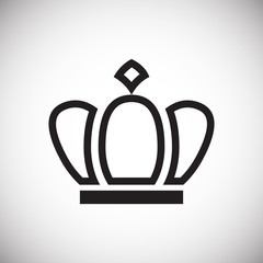 Crown set on white background for graphic and web design, Modern simple vector sign. Internet concept. Trendy symbol for website design web button or mobile app