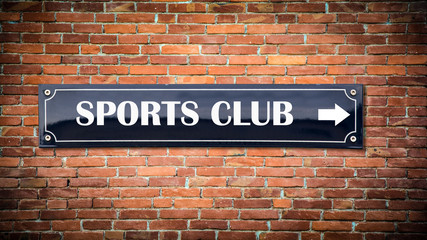 Fototapeta premium Sign 404 - SPORTS CLUB