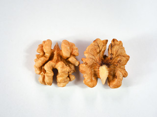 Walnut on a white background.
