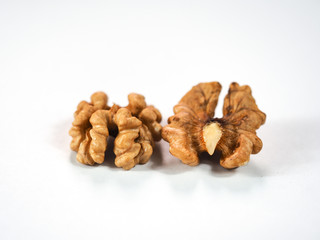 Walnut on a white background.