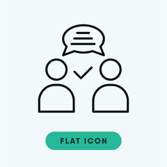 Conversation vector icon