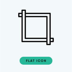 Crop vector icon