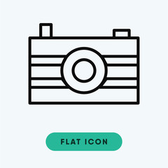 Photo camera vector icon