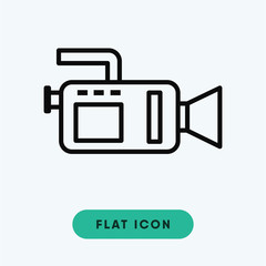 Video camera vector icon