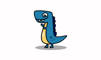 Cute Dinosaur Vector Cartoon