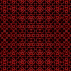 Ethnic classic pattern. Seamless vector illustration. Abstract geometric repeat backdrop. For decoration, wallpaper, print, fabric. Black, red color