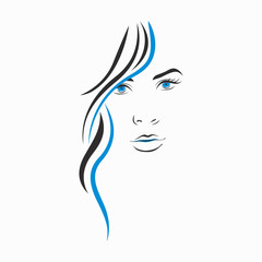 Girls Silhouette Face