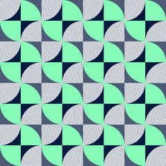 Creative geometrical shape seamless pattern