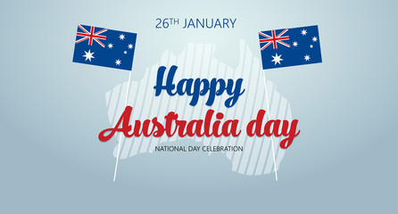 Australia Day. Banner for Australia National Day vector