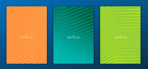 Minimal template design for branding, advertising with abstract shapes.